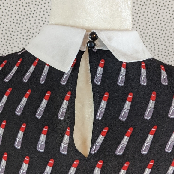 Forever 21 Lipstick Pattern Dress (Size: Small) - Picture 8 of 15